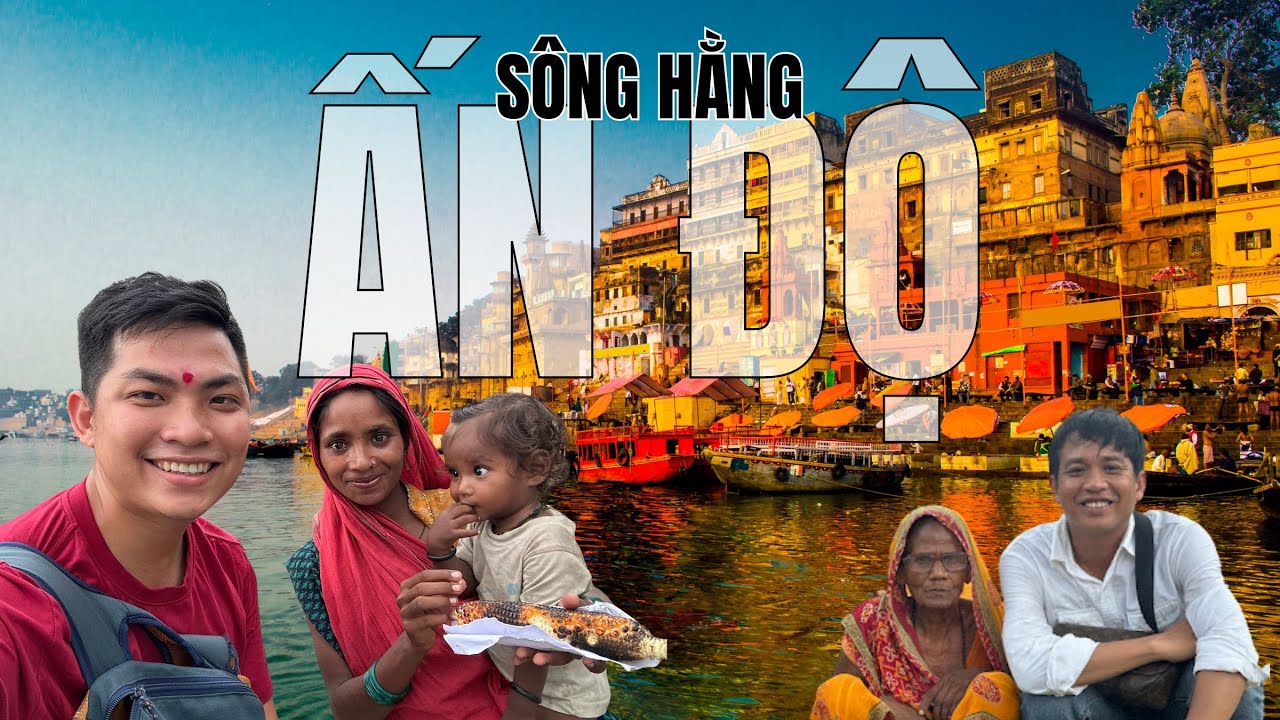 Cảnh giành nhau tắm uống nước bên nơi rải người mất xuống sông Hằng và lý do bất ngờ I Phong Bụi