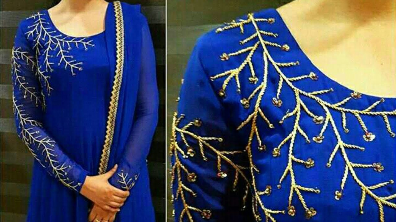 zardosi work kurti design