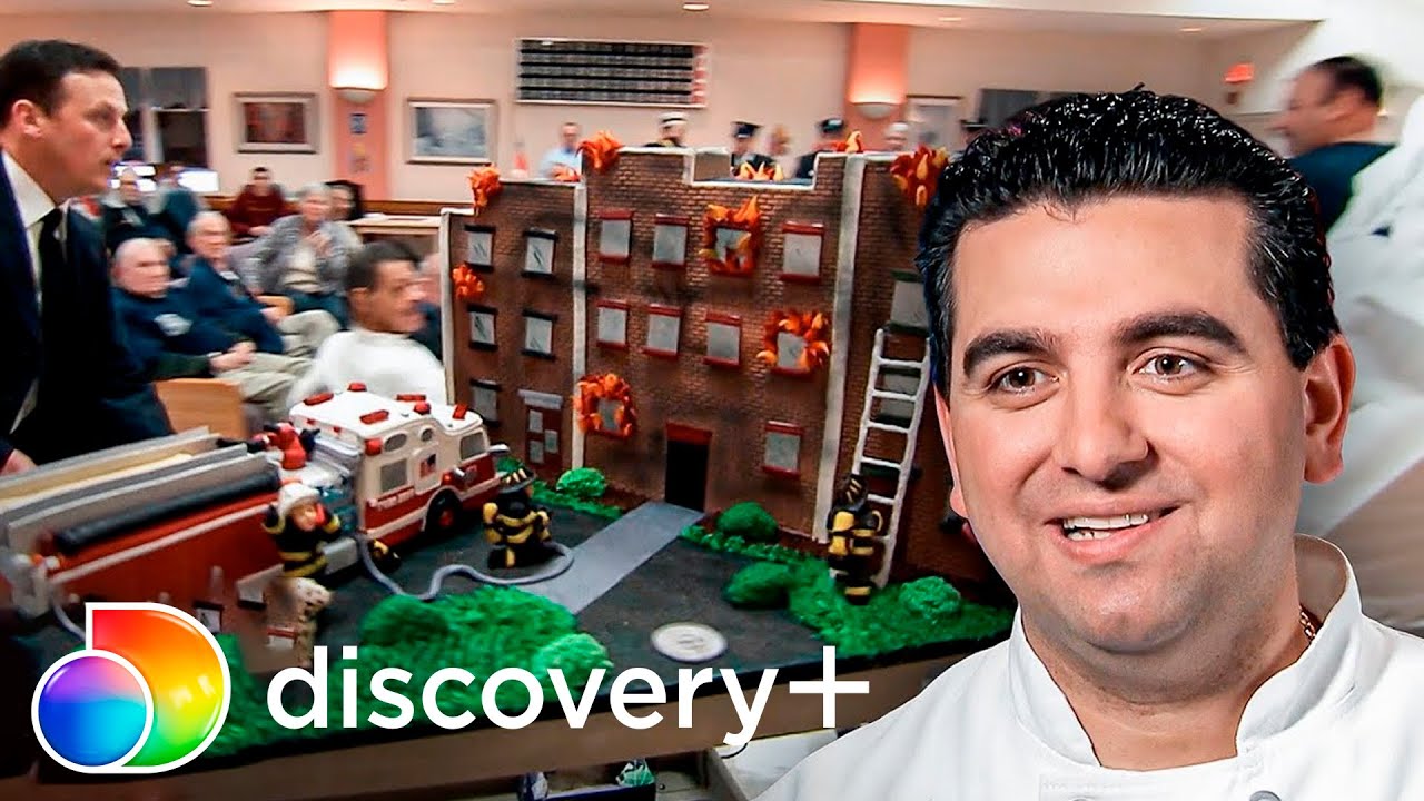 Grandioso bolo realista de um caminhão de bombeiros | Cake Boss | discovery+ Brasil