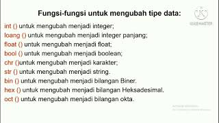 Penjelasan Tentang Variabel dan Tipe Data Pada Bahasa Pemrograman Python
