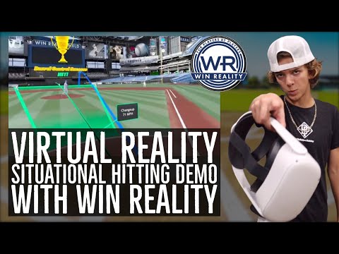 Virtual Reality Baseball Training Demo with the NEW WIN Reality Situational Hitting for Oculus 2