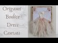 Origami Bodice Dress Canvas