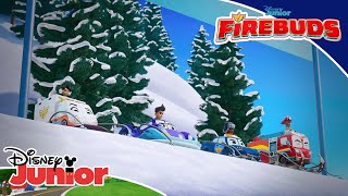 The Car-Slade Race | Firebuds ? | Disney Junior MENA