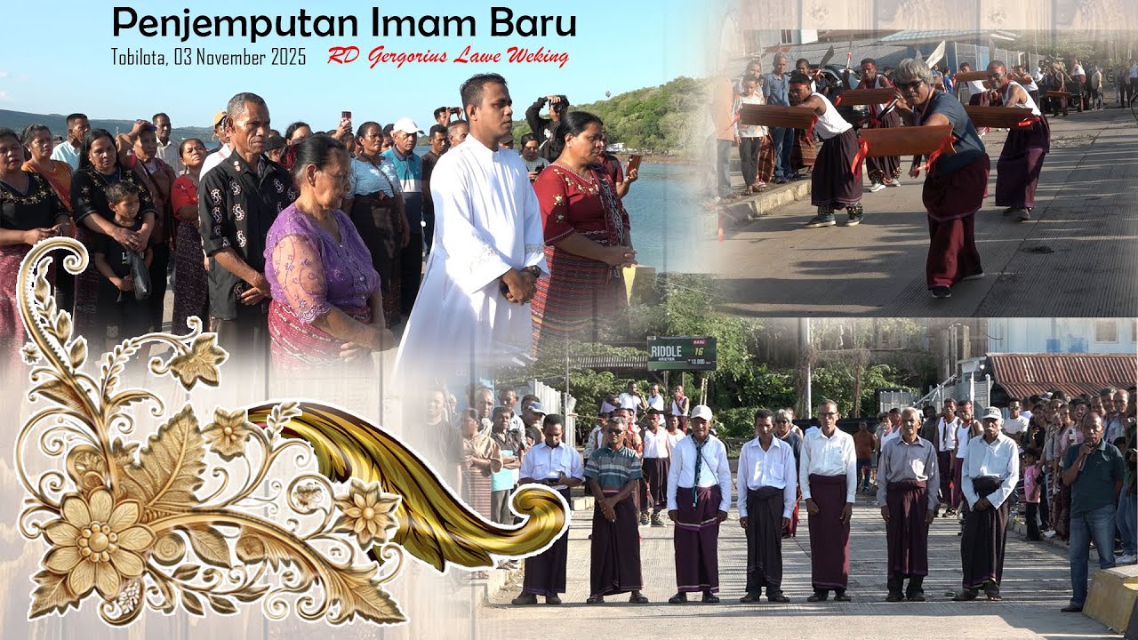 Penjeputan Imam Baru Rm Goris Weking di Tobilota, 03 November 2025 || Komsos Larantuka