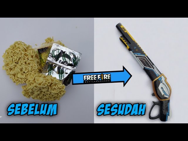 NYOBA NGUBAH MIE INSTAN JADI SHOTGUN PUTAR M1887😱 #FREEFIRE class=