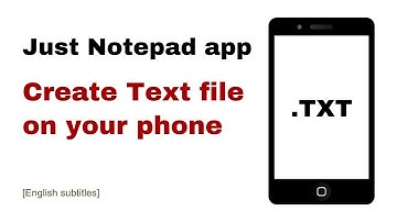 How to Create & Edit Text Files on Android | Best Notepad App for Mobile