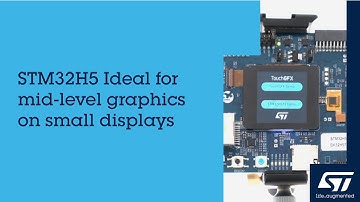 STM32H5 is ideal for mid-level graphics on small displays