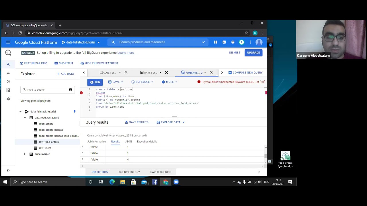 Fullstack Data Analytics Meetings - 2. SQL Transformations in dbt - YouTube
