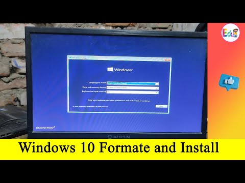 How To Format And Install Windows in Computer Using Bootable Pen Drive ||  Install Windows 10