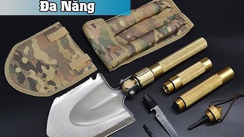 Xẻng Quân Dụng Đã Năng cho người thường xuyên đi rừng hoặc đi phượt - Vua Rừng Cát Bà
