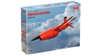 UNBOXING ICM 48403 - 1/48 BQM-34А (Q-2C) FIREBEE US DRONE SCALE PLASTIC MODEL KIT UNBOXING ICM 48403 - 1/48 BQM-34А (Q-2C) FIREBEE US DRONE SCALE PLASTIC MODEL KIT