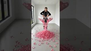5000$💵dollar pink💖diamonds floor makeover#shorts#epoxy#satisfying