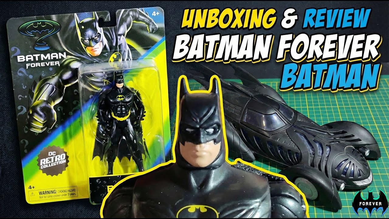 Распаковка и обзор фигурки Бэтмена из ретро-коллекции DC «Бэтмен навсегда».