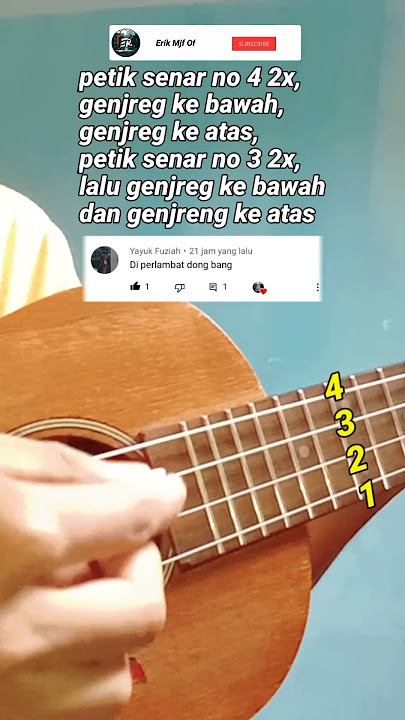 Tutorial genjregan variasi (ukulele senar 4)
