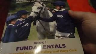 New Pony Club Manuel on Horsemanship Book 1 Fundamentals.