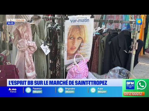 L'esprit de BB sur le marché de Saint-Tropez