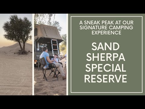 A sneak peak at our signature Sand Sherpa Special Reserve desert camping experience