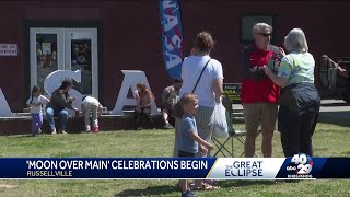 Russellville overflows with visitors for total eclipse weekend