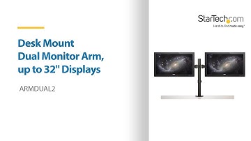Desk Mount Dual Monitor Arm, up to 32" | StarTech.com