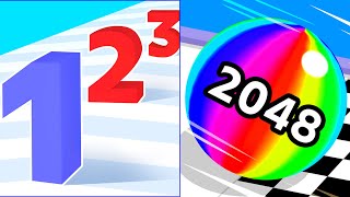Ball Run 2048 Vs Number Master - All Levels Gameplay Android, iOS K1X8M6C4SK8S