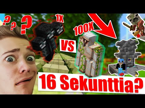 KUINKA TAPPAA WITHER 16 SEKUNNISSA? | Minecraft Suomi