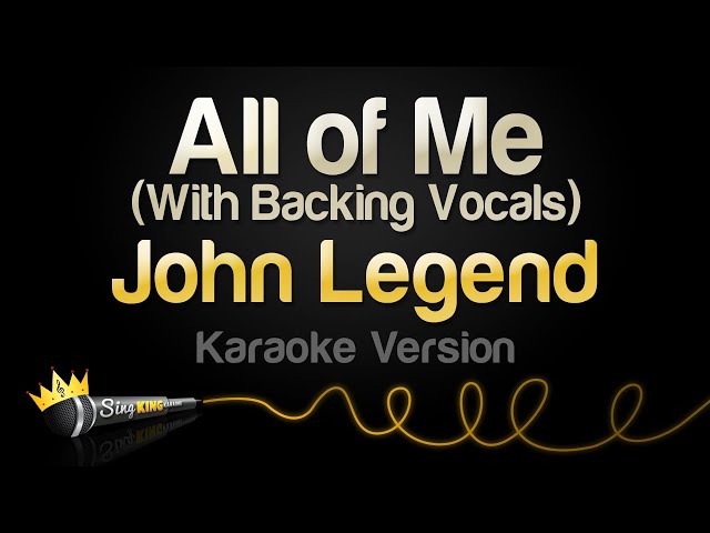 John Legend - All of me karaokeinstrumental