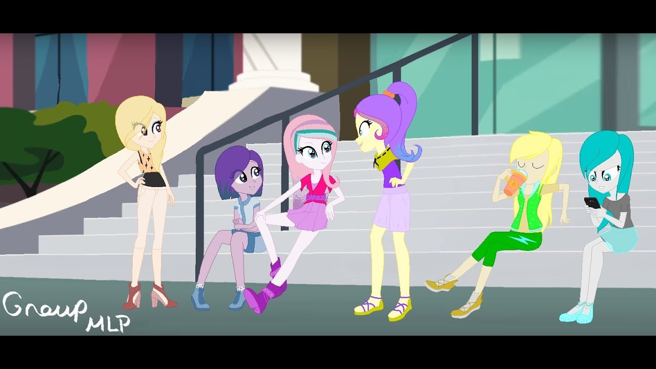 MLP SpeedPaint/What about the pajama party in my house(story 1#1)/Group MLP