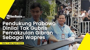 Soal Pemakzulan Gibran, Pendukung Prabowo Dinilai Tak Peduli