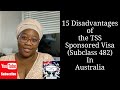 15 Disadvantages of the TSS Sponsored Visa (Sub 482) in Australia | S2E4 |D.I.Y Relocation Platform