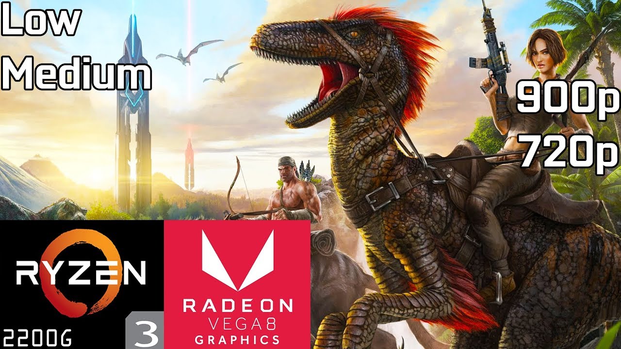ARK Survival Evolved - Ryzen 3 2200G Vega 8 & 8GB RAM - YouTube