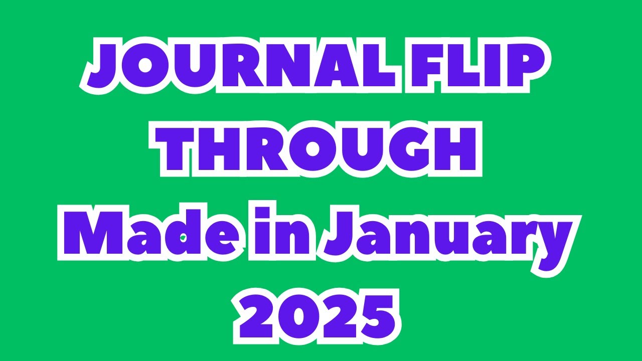 Journal Flip through NO TALKING w/ Ambient Music 