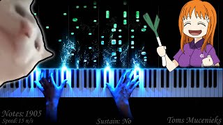 Video thumbnail of "Ievan Polkka on PIANO"