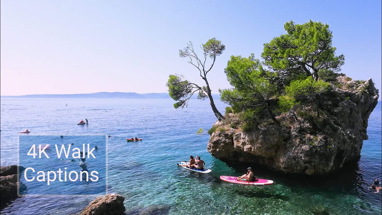 Топ-3 пляжей Хорватии - Пунта Рата в Бреле, плюсы и минусы, субтитры