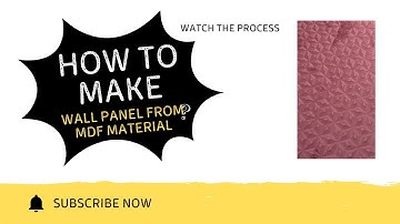 HOW TO MAKE 3D WALL PANEL BY CNC MACHINE ????