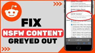 How To Fix NSFW Content Greyed Out In Reddit
