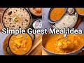 Simple Guest Meal Combo Idea - Simple Paratha, Paneer Curry &amp; Dal Jeera Rice | Lunch or Dinner Combo