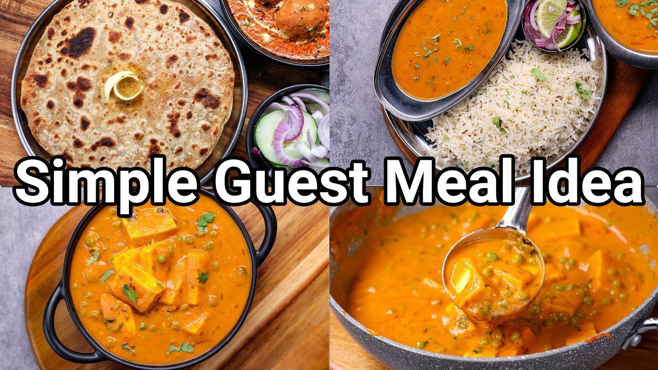 Simple Guest Meal Combo Idea - Simple Paratha, Paneer Curry & Dal Jeera ...