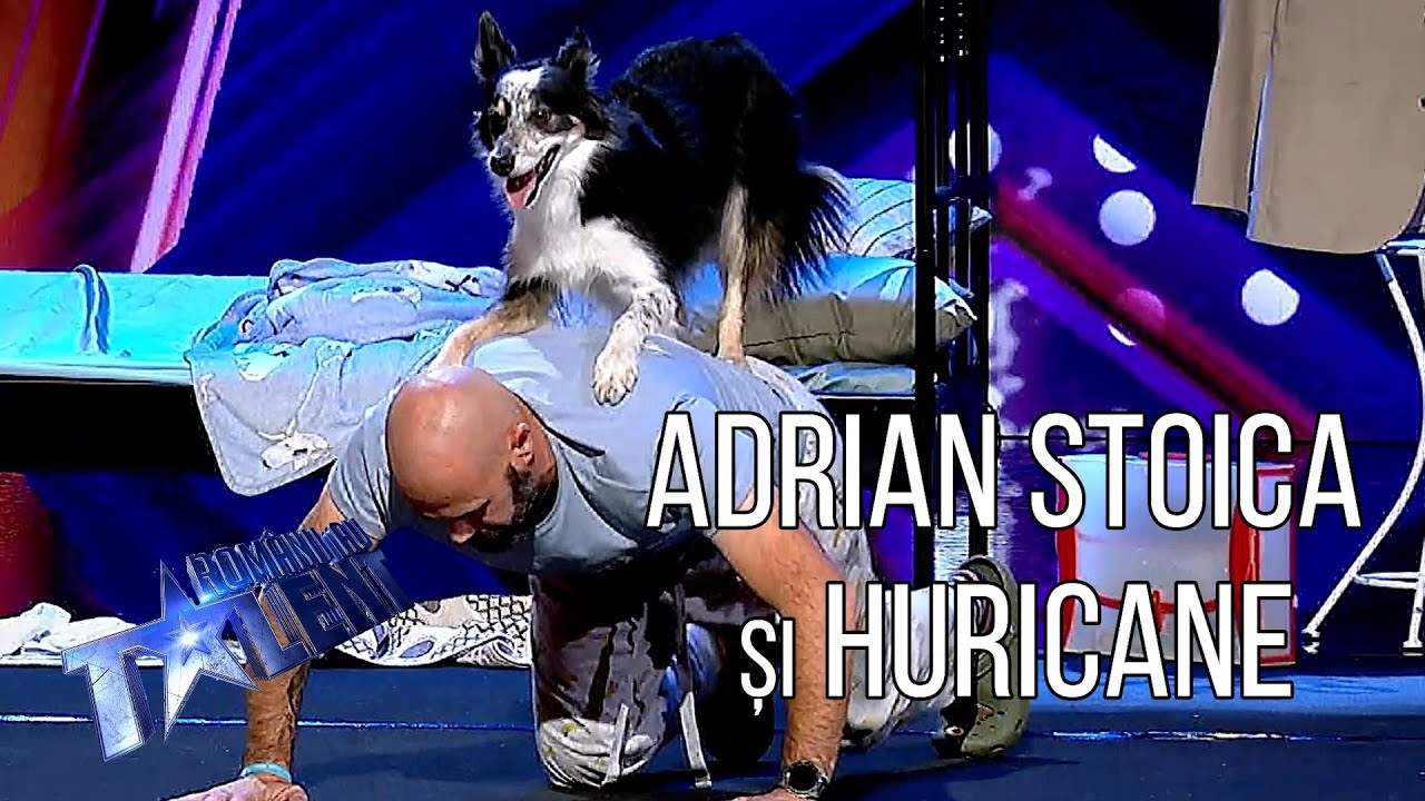 Romanii Au Talent 2022: Adrian Stoica si Huricane i-au cucerit pe jurati cu momentul lor!