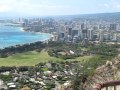 Honolulu view from Diamond Head crater