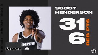 Scoot Henderson Drops Career-High 31 PTS vs. Santa Cruz Warriors