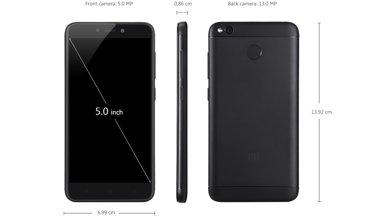 Xiaomi Redmi 4x Размеры