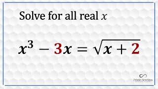 x^3 -3x=sqrt(x+2) @drpkmath1234