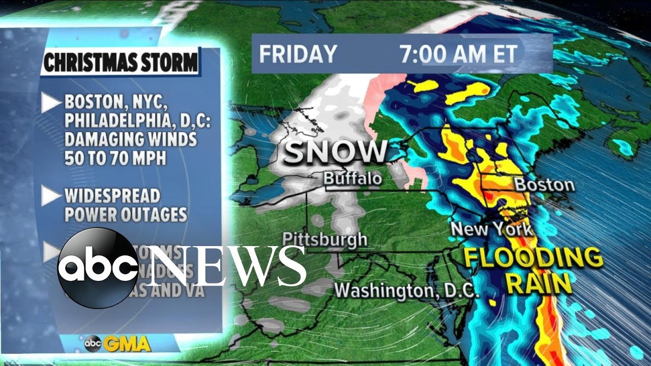 Major holiday storm moving across US l GMA