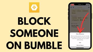 How to Block Someone on Bumble (2024) | Block Contacts on Bumble