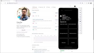 GitHub profile info flutter app using provider {demo video}
