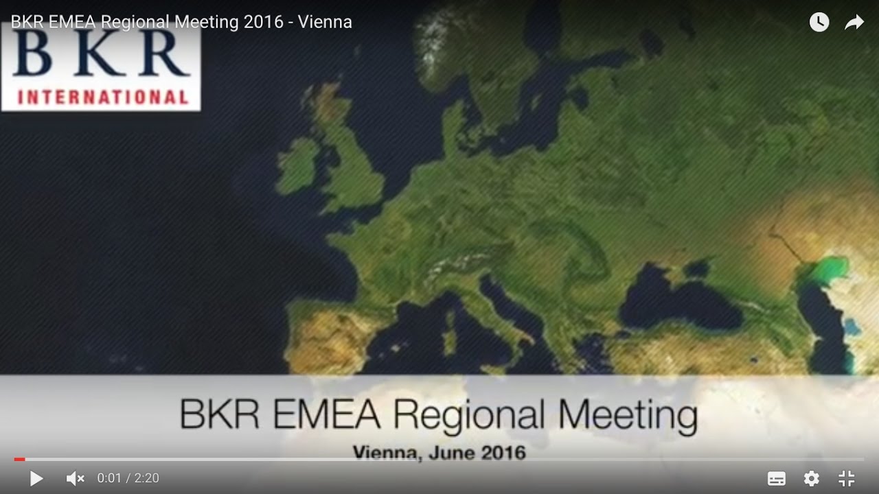 BKR EMEA Regional Meeting 2016 - Vienna