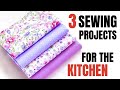 Sewing Projects for The Kitchen | 3 Sewing Ideas for the Home