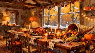 🦃 Thanksgiving Dinner Painting 4K — Cozy Holiday Art Background for TV screenshot 4