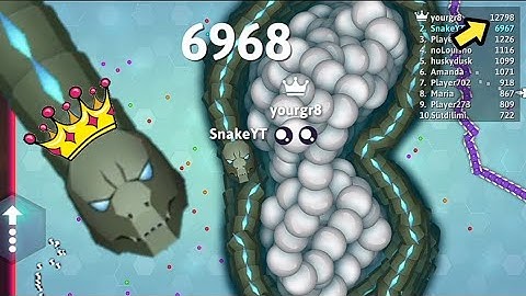 Snake.Io Pro Giant Snake Vs Troll Tiny Snake! Epic Snakeio Gameplay