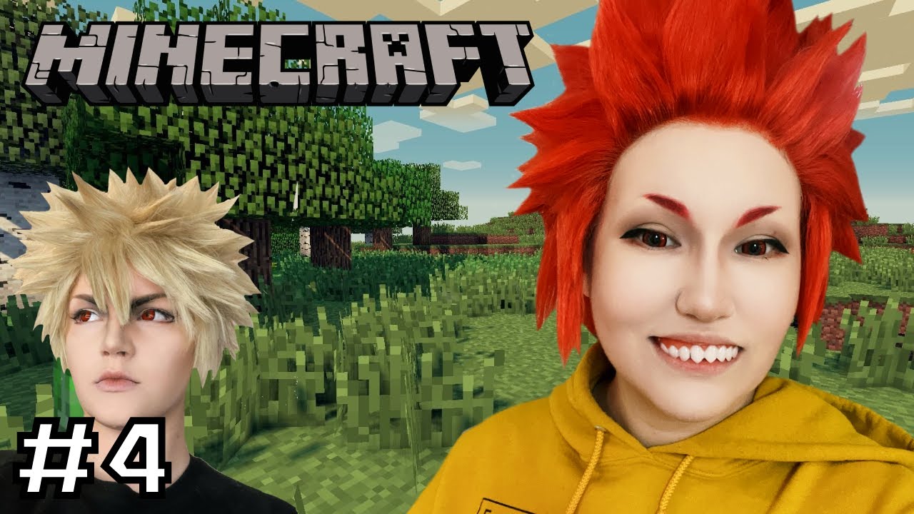 Kirishima Plays MINECRAFT #4 [Stream] My Hero Academia Cosplay
